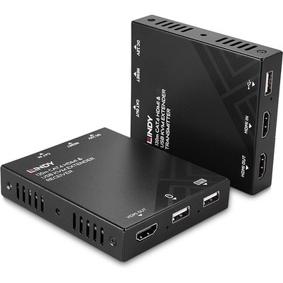 LINDY Extender KVM USB и HDMI, 1080p60Hz, HDCP 2.2, EDID Pass-through, Audio, 120m 39381 (39381)