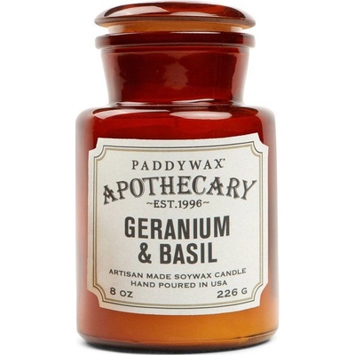 Paddywax Apothecary Geranium & Basil 226 g