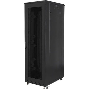 Lanberg rack cabinet 19" free-standing 42U/800x1000 (flat pack) with mesh door black (FF01-8042-23B)