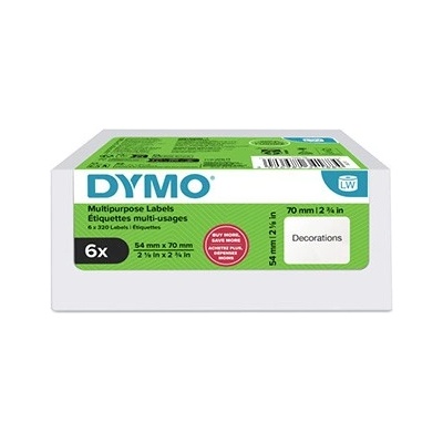 DYMO 2234188, 70mm x 54mm, на дискетки, бялото оригинални хартиени етикети, 6 x 320 компютри (2234188)
