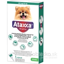 Ataxxa spot-on Dog S do 4 kg 200/40 mg 1 x 0,4 ml