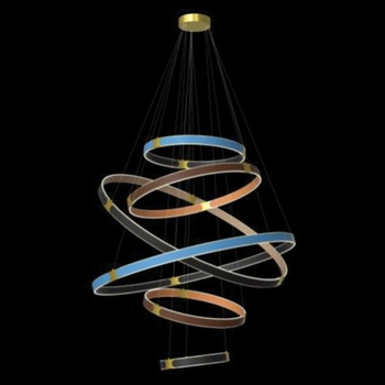 ELMARK Prestige led ПЕНДЕЛ 390w 3000k КОЖА, МНОГОЦВЕТЕН (955prestige39030mc)