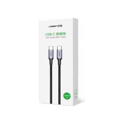Ugreen US316 70428 USB-C - USB-C PD QC FCP Kabel 100W 5A 480Mb/s 1, 5m - Grau