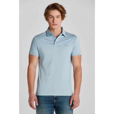 Gant polokošela Mercerized Jersey SS Rugger modrá