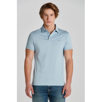 Gant polokošela Mercerized Jersey SS Rugger modrá