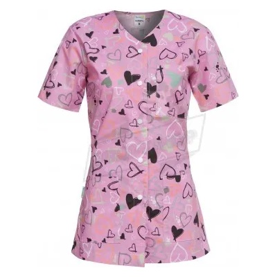 Работна туника с копчета carina | Сърца (401563)