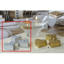 Lima Metal strieborná plávajúce srdiečko 4 ks