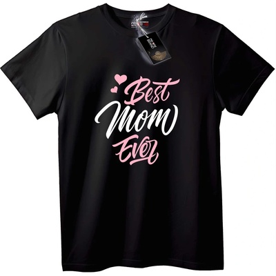 NOONEBRAND Тениска Най-добрата майка - 6XL, White