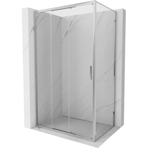 Mexen Exo плъзгаща се душ кабина 95 x 85 см, прозрачна, хром - 8153-095-085-01-00 (8153-095-085-01-00)