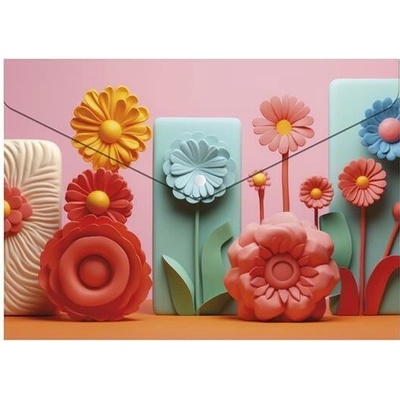 PANTA PLAST Spisové desky s drukem "Modern Flowers", A4 180 micron, 0410-0062-61
