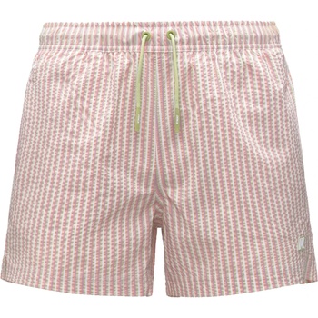 K-Way Мъжки бански слипове K-Way Hazel Multistripes Beach Swim brief - White / Pink / Violet / Green (050-2435-0111)