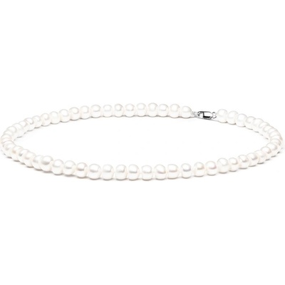 Gaura Pearls Perlový scutesa sladkovodní perla FBW39-M/50 Bílá