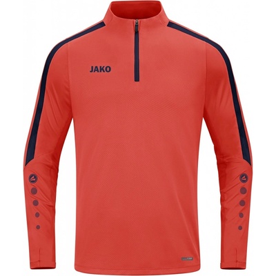 Jako Power mikina krátký zip oranžová