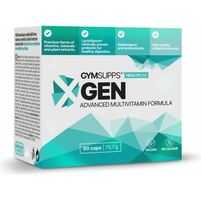 GymSupps XGen 90 kapslí - multivitamín nové generace
