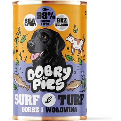 Dobry Pies Good Dog треска и говеждо месо 400 г