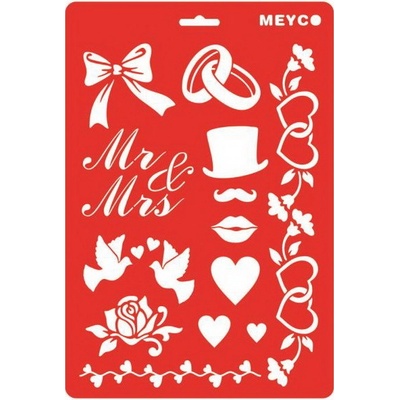 Meyco Šablóna Láska A4
