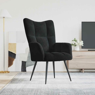 vidaXL 328101 relaxační černé samet