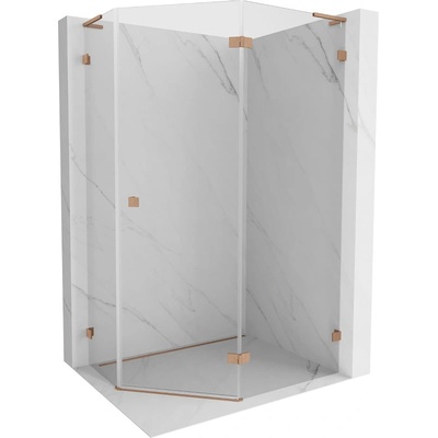 Mexen Lunar L петоъгълна душ кабина с отваряне на дясно 100 x 90 см, прозрачна, (831L-100P-090L-65-00-P)
