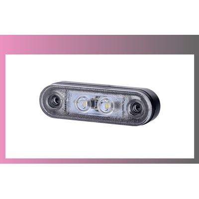 svetlo obrys.LED biele 12/24V- /2-LEDKY/-+kábel 0,5m