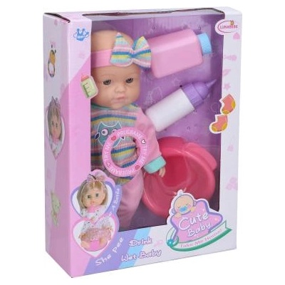 Wiky Бебе, което пишка със звукови ефекти 25 см