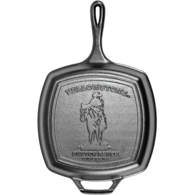 Lodge Štvorcová liatinová grilovacia panvica Yellowstone 26 cm