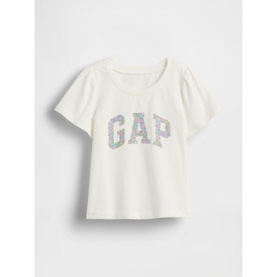 Бебешка тениска с лого Mix & Match GAP GAP | Byal | Момичешки | 12-18 месеца