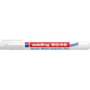 edding Алкохолен маркер, 1-3 мм, коничен, индустриален, edding "8046", бял 7580254000 (7580254000)