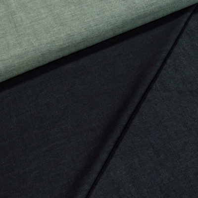 Bavlněná riflovina (denim, džínovina) elastická č.11, tmavě modrá 350g/m2, š.155cm (látka v metráži)