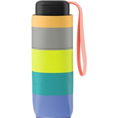 Benetton Multistripe Fresh Salmon Ultra Mini deštník skládací vícebarevný