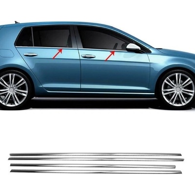 Nerez obloženie okien VW Golf VII HTB 2012-2019 4 ks