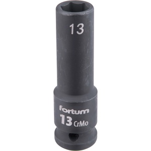 Fortum машинна (ударна) муфа 1/2", 13 mm, L 78 mm, почернена, FORTUM
