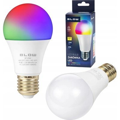 BLOW Smart LED žárovka E27 10W RGB barevná a bílá WiFi 87-410