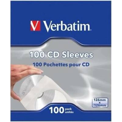 Papírové obálky na CD s okénkem 100 ks VERBATIM