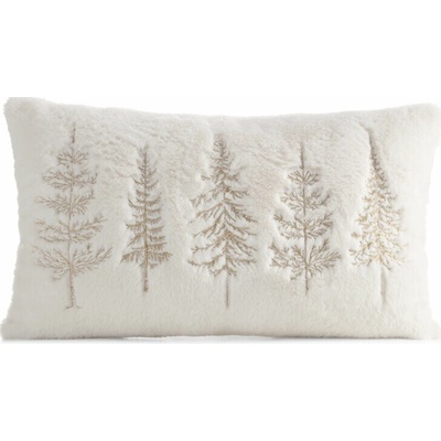 Eurofirany Vianočná stromčeky biela Polyester 30 x 50 cm