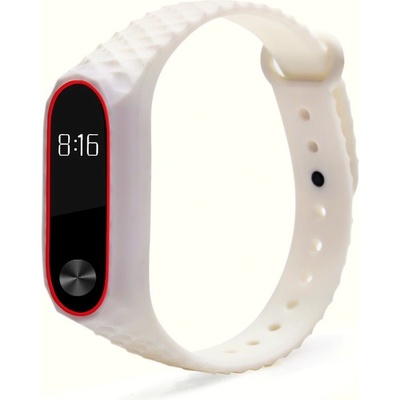 Xiaomi Mi Band 2 náhradní náramek Diamantový vzor Bílá MBSCZ-2DZBL