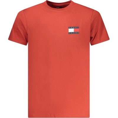Tommy Hilfiger Мъжка тениска с къс ръкав tommy hilfiger, Размер l, Цвят Червено (dm0dm20740_roxl0)
