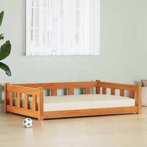 vidaXL Кучешко легло 100 x 70 x 28 см Масивна борова дървесина (869886)
