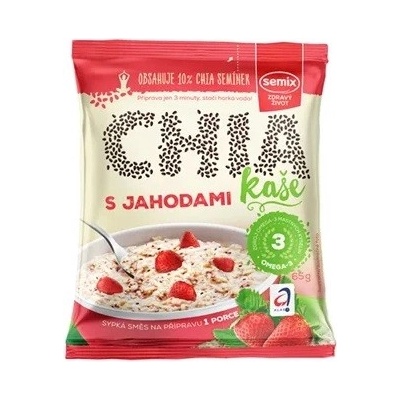 Semix Vícezrnná chia kaše jahody a smetana 65 g