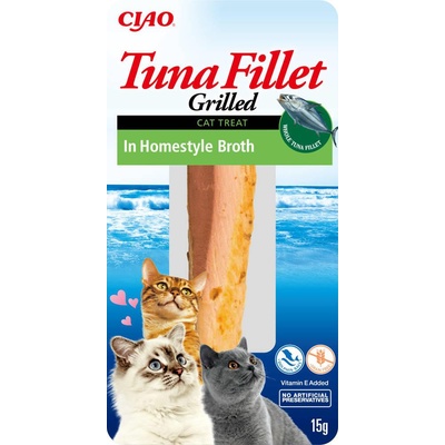 Ciao Cat Grilled Tuna Fillet in Homestyle Broth 15 g
