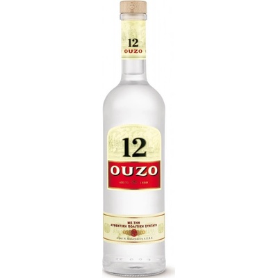 Ouzo 12 40% 1 l (holá láhev) – Zboží Dáma