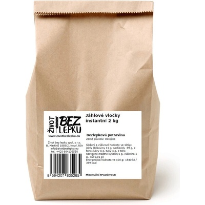 Život bez lepku Pšenové vločky instantné 2 kg