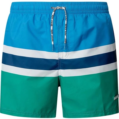 Pepe Jeans Бански гащета Pepe Jeans Color Block swimming shorts - Blue