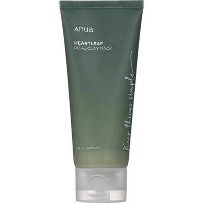 Anua - Heartleaf Pore Clay Pack - Ílová maska s hutíniou srdčitou redukujúca rozšírené póry - 100 ml