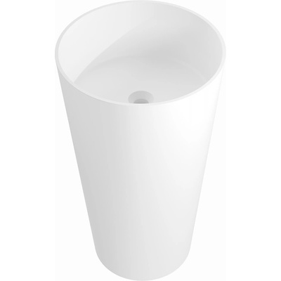 Mexen Onyx-01 свободно стояща мивка от конгломерат 45 x 45 см, бяла мат - 26524500 (26524500)