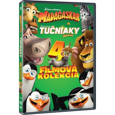 Madagaskar 1.-3. + Tučniaky z Madagaskaru kolekcia DVD