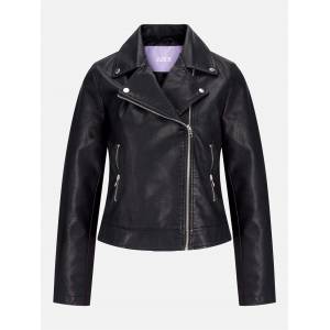 JJXX Дамско яке JJXX Faux Leather Biker Jacket Ladies - Black
