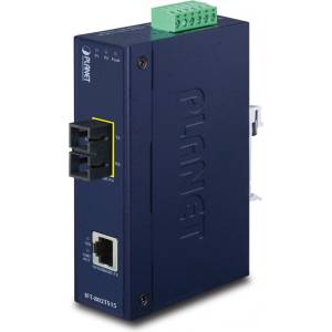 PLANET IFT-802TS15 мрежов медиен конвертор 100 Мбит/с 1310 nm Единичен режим Син (IFT-802TS15)