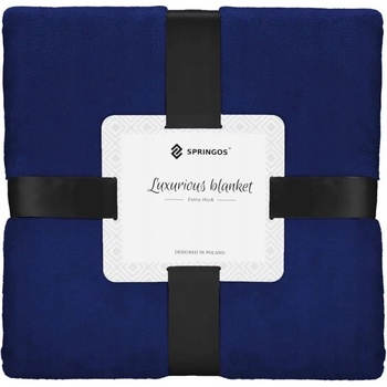 Springos Deka polyester modrá 220x200
