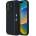 BMW Силиконов калъф BMW Hexagon Blue Line MagSafe за iPhone 16 - черен (3666339324841)