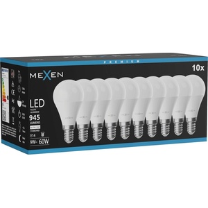 Mexen Nova 10x LED крушка E14, G45, 9W, Неутрална - 4000K, 945 lm - L101-E14-0940-01x10 (L101-E14-0940-01x10)